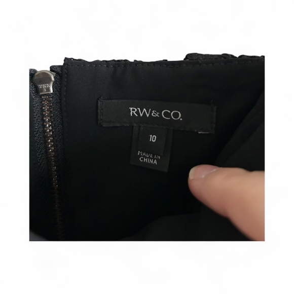 RW&CO Black Crochet Bustier Top US 10 - Picture 4 of 4